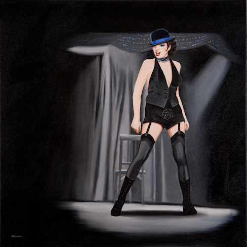 Liza Minelli portrait oil painting
