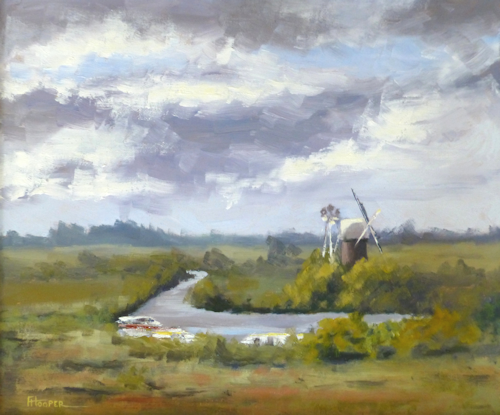 Moored By The Mill oil painting