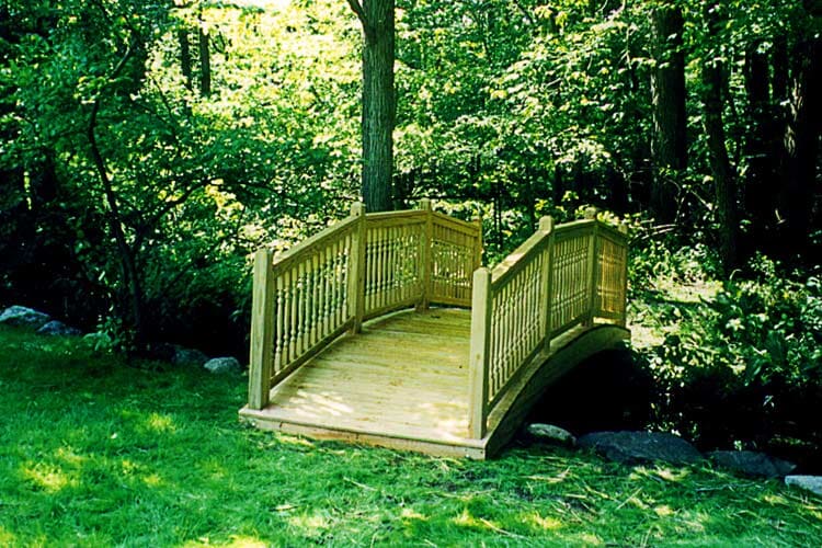Wooden Bridge — Thornwood, NY — Harry Hudd Architectural Landscapes