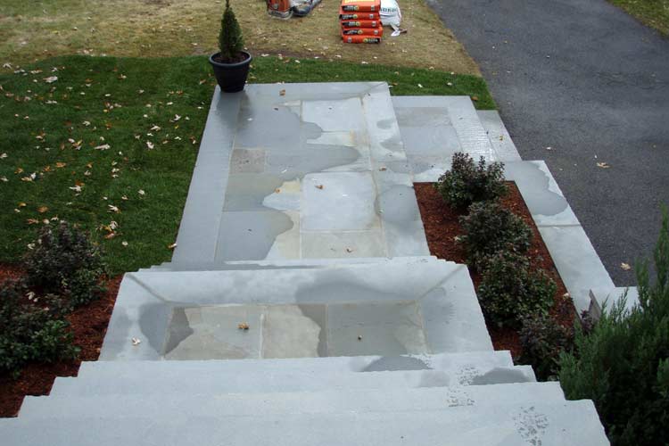 Wet Stone Stairs — Thornwood, NY — Harry Hudd Architectural Landscapes