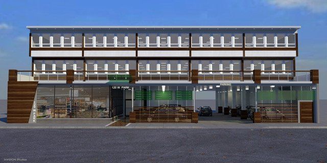 brand new modern office building in Long Beach, NY