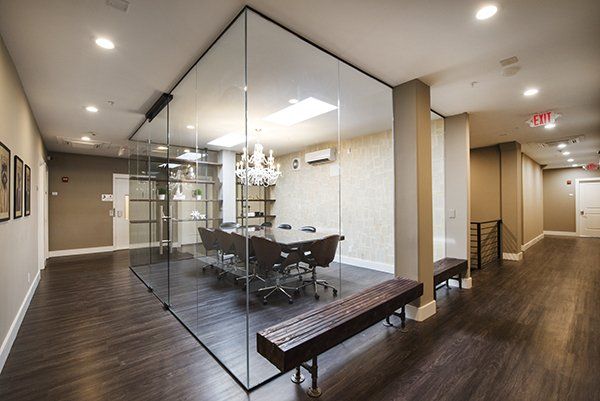 Elegant glass conference room in the Five Towns