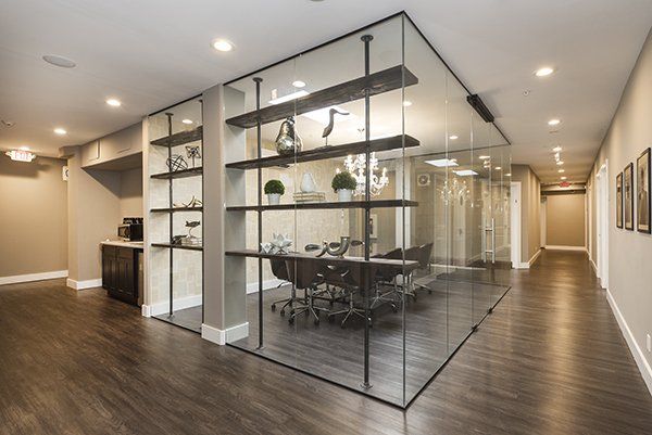 Luxurious conference with with beautiful details in office building in Cedarhurst NY
