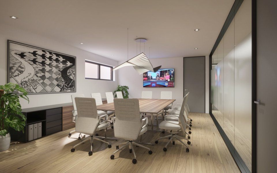 Elegant conference room in office building in Nassau County, Cedarhurst, long island, NY