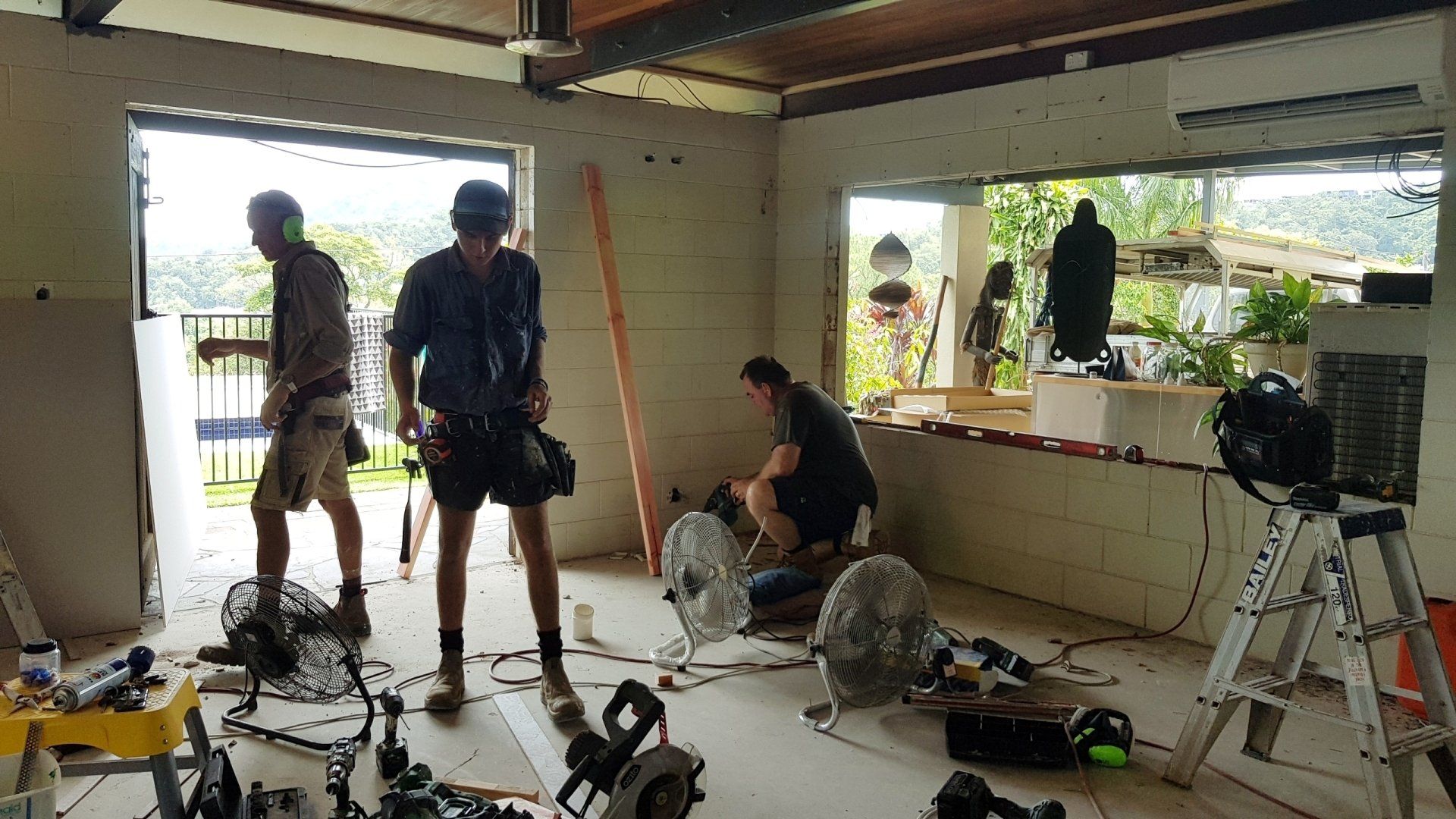 Electrical Site With Workers — Anytime Cairns Electrical in Cairns, QLD