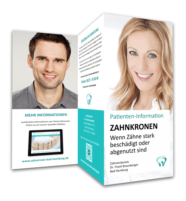 Flyer Zahnkronen Flyer Zahnkronen