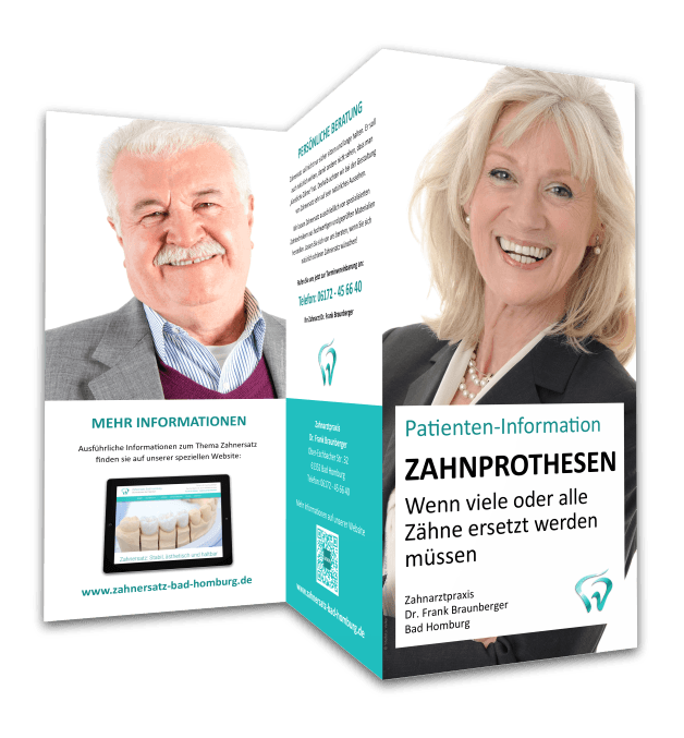 Flyer Zahnprothesen Flyer Zahnprothesen