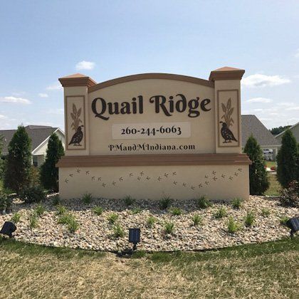 Quail Ridge Welcome Sign Photo