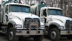 Two Service Trucks, Septic Tank Repair in East Hanover, New Jersey