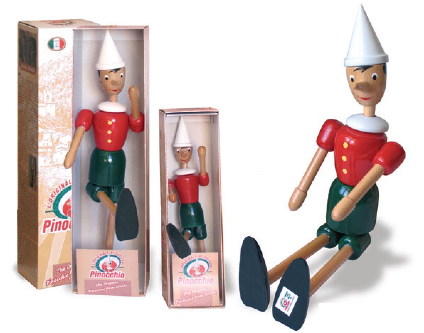 packaged Pinocchio puppets