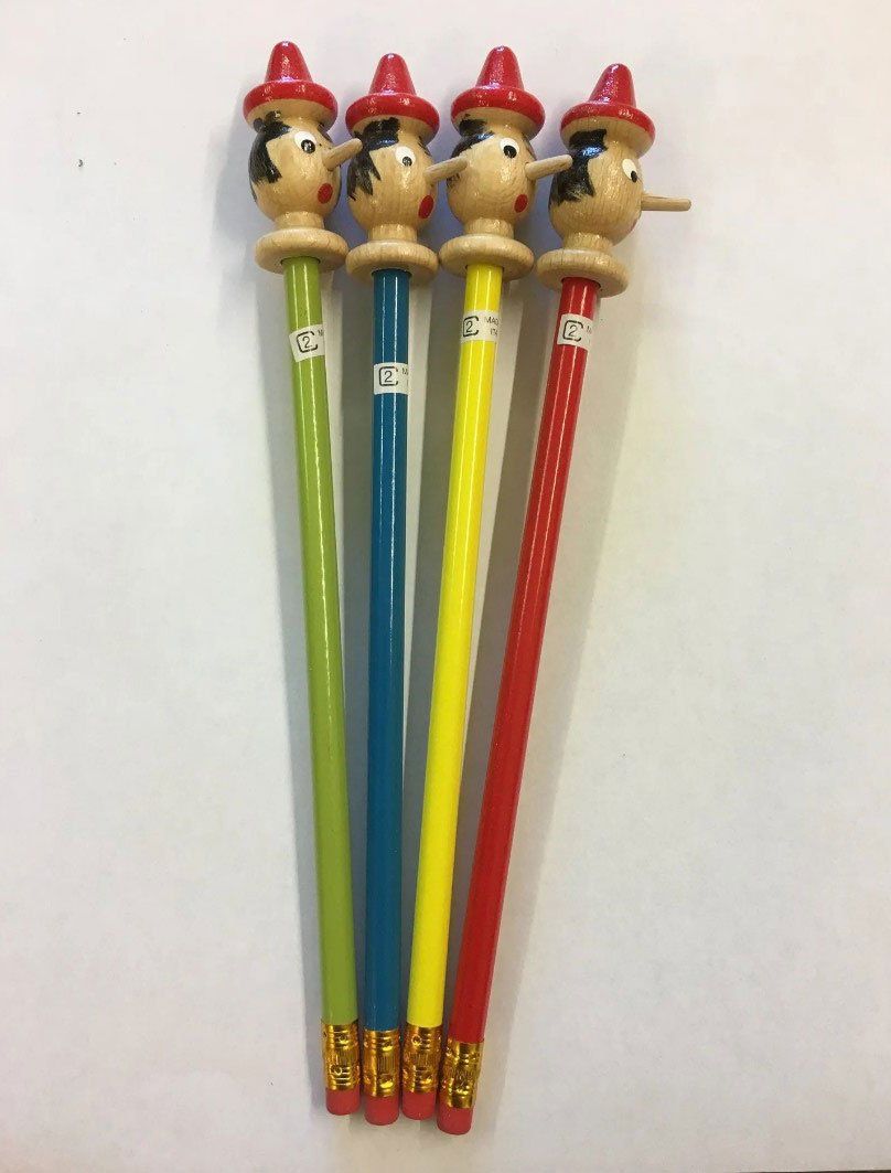 matite con miniatura di Pinocchio