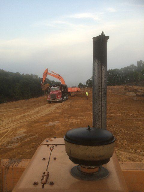 View from top - Earthmoving in Chesapeake, Ohio