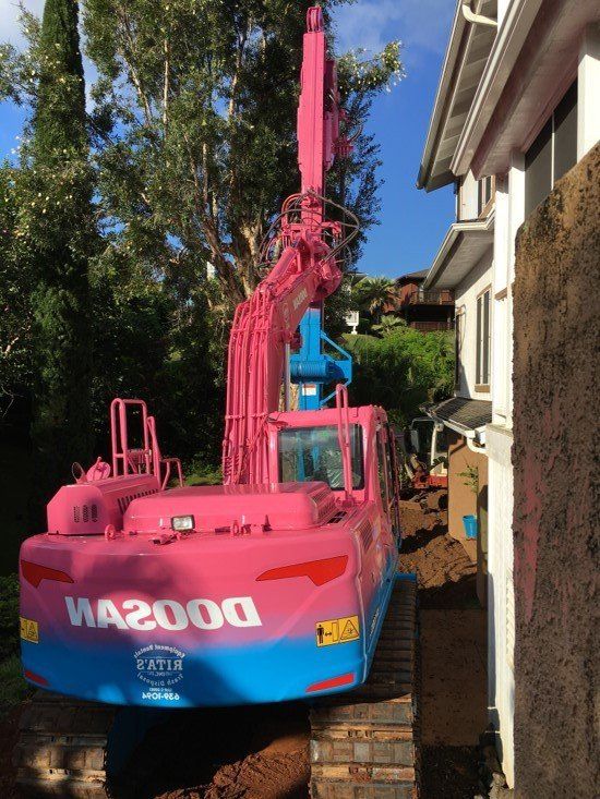 septic tank digging machine