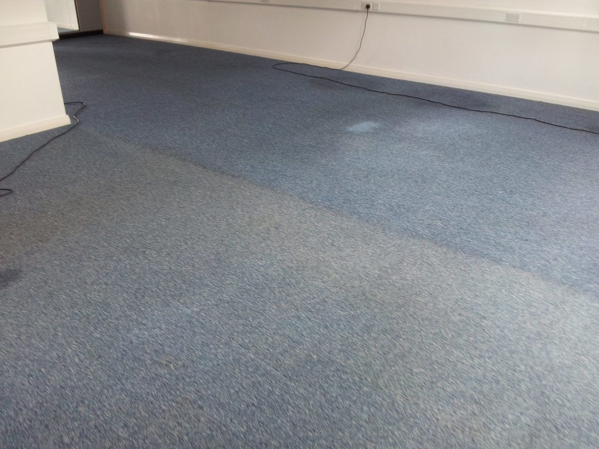 before floor polishing