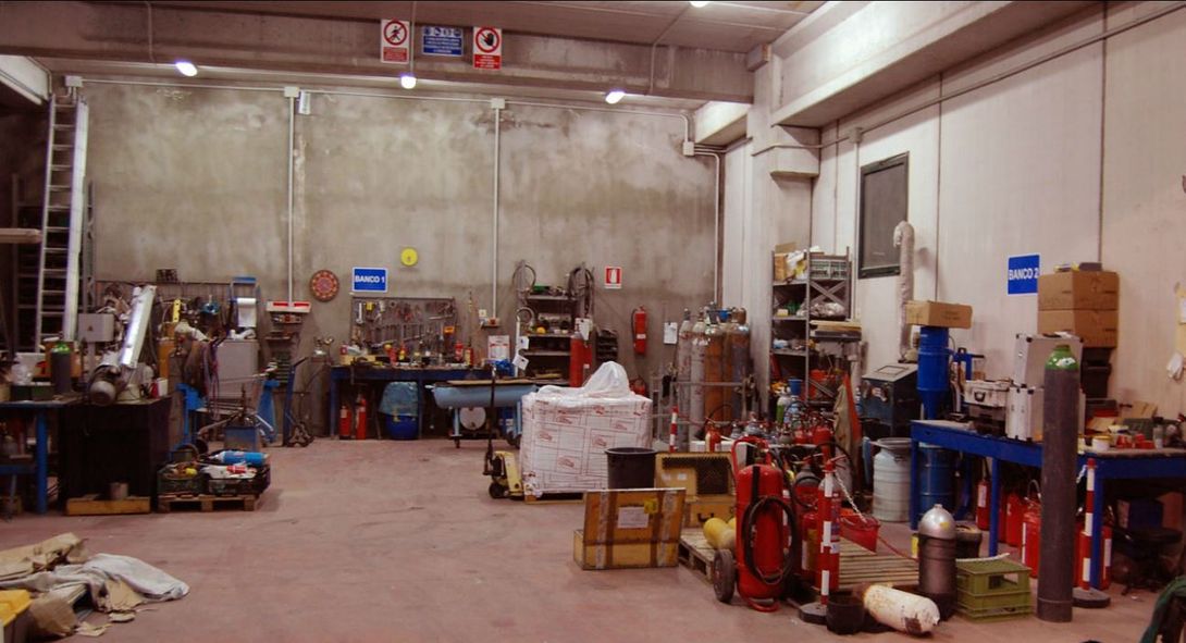interni azienda con pompe di collaudo