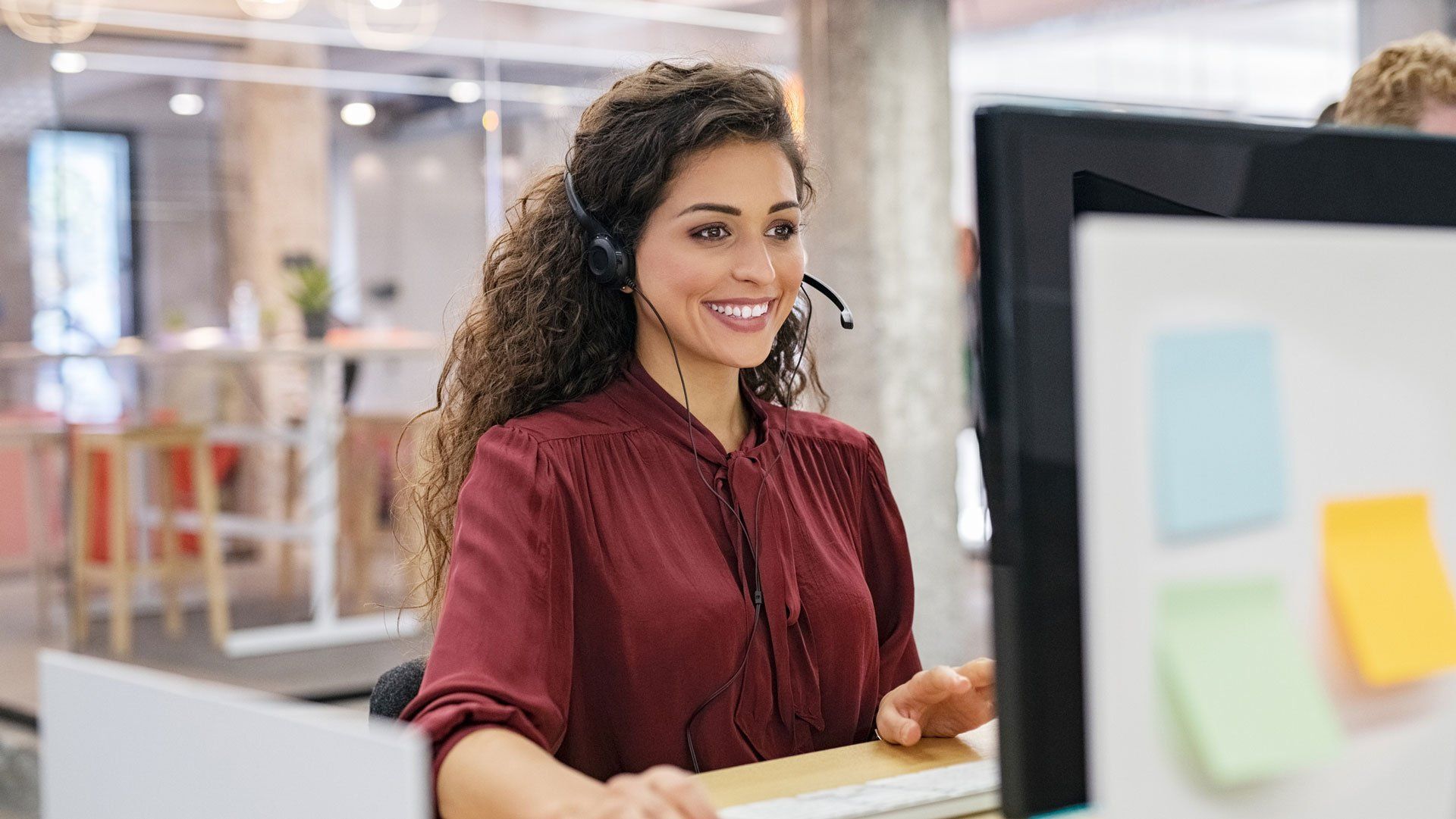 Woman with Headset — Miami, FL — Security Bond Associates, Inc.