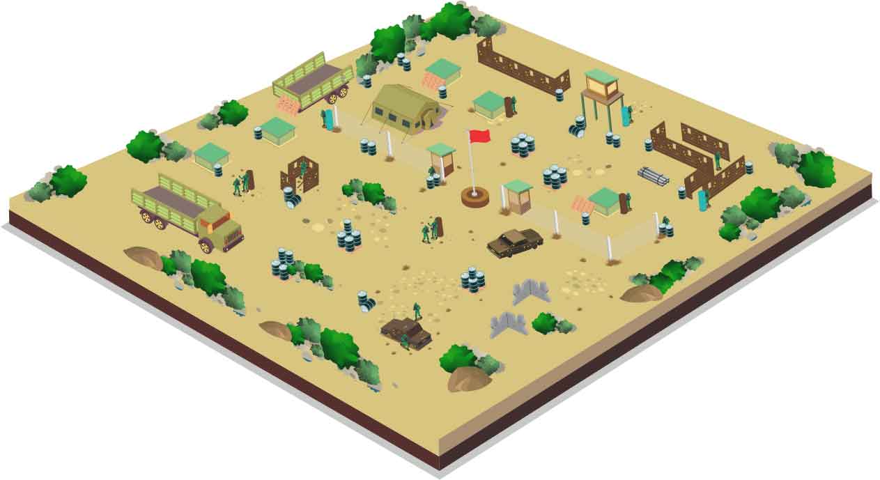 Compound Military Base Paintball Field Compound Military Base Paintball Field