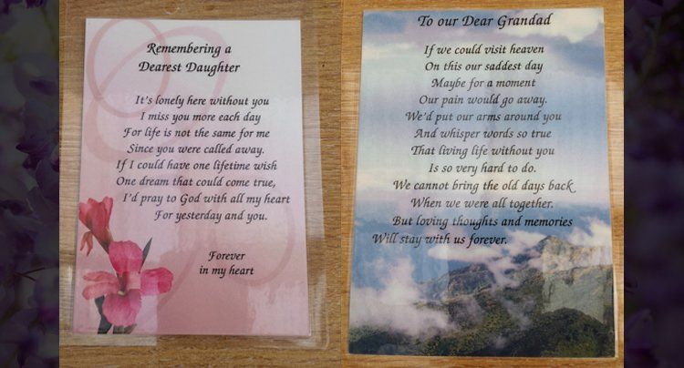 Memorial cards 2