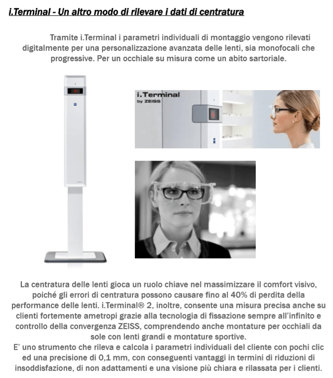 scheda di funzionamento per la misurazione della vista e per la creazione di lenti