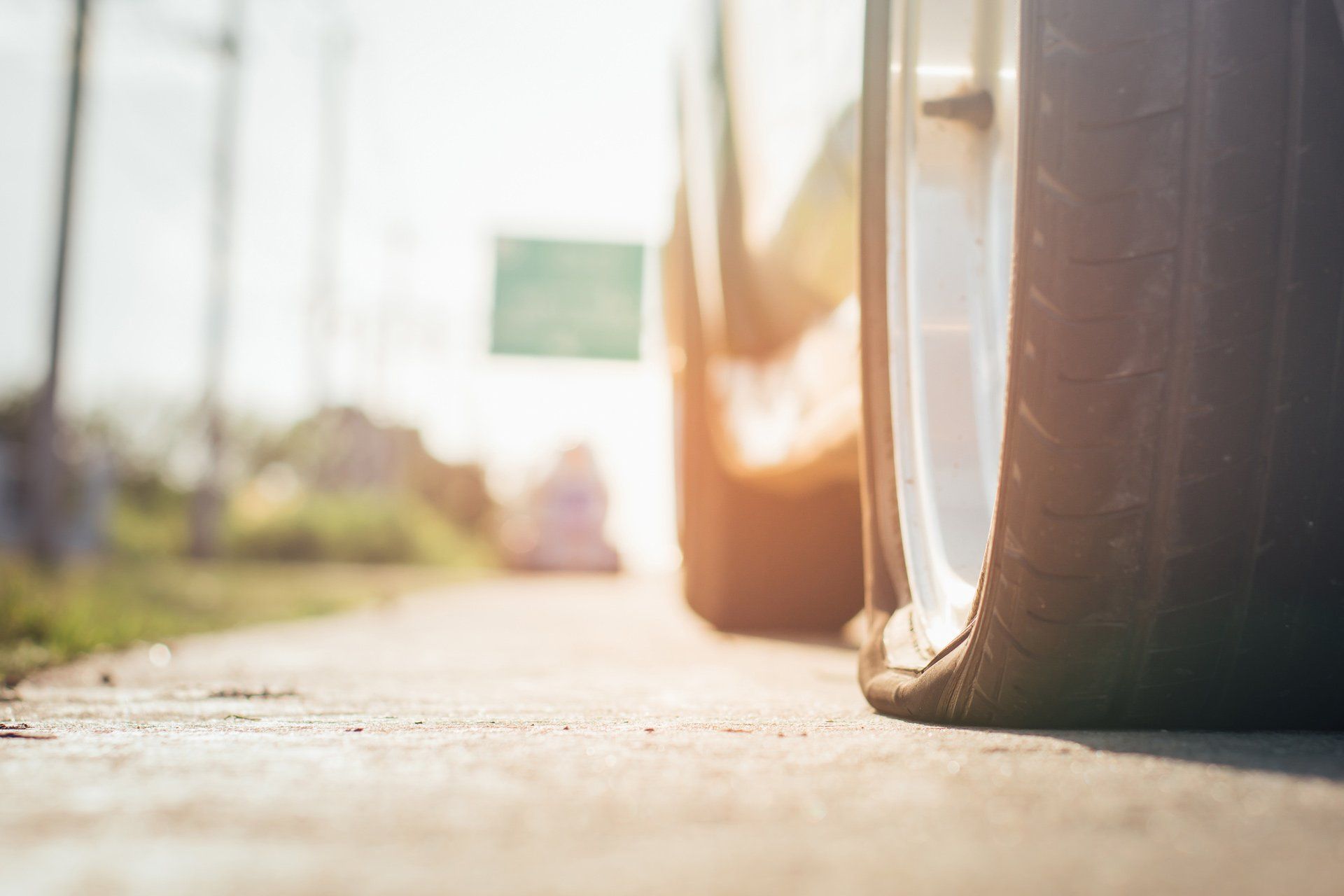 flat tyre