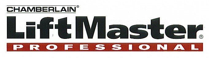 A lift master professional logo on a white background