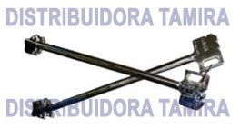 Dos varillas metálicas cruzadas para agitar.