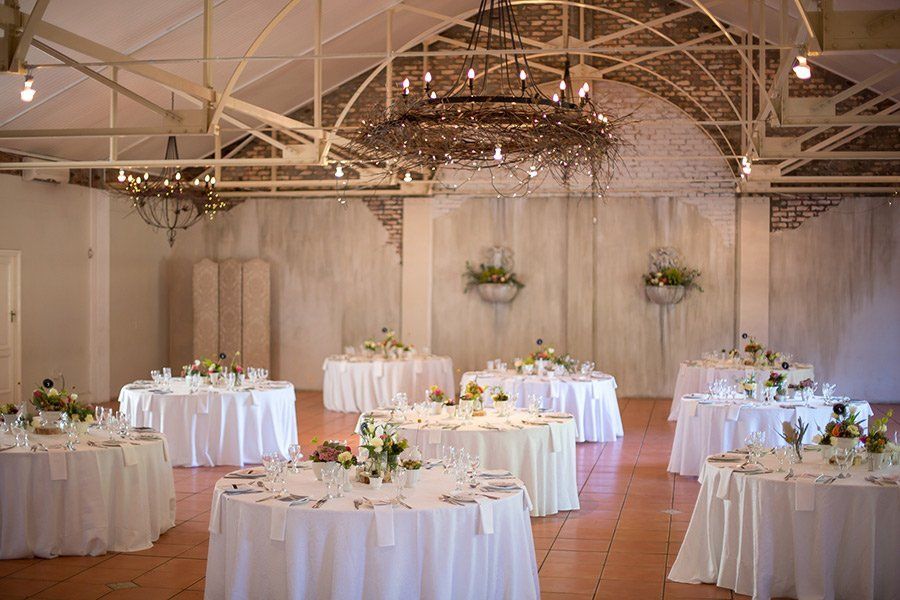 Venue Decorations — All Set Up for the Wedding in Dallas, TX