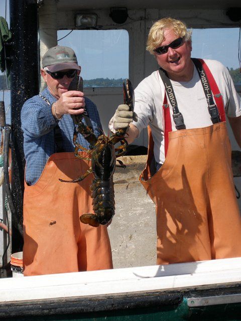 Lobstermen Boothbay Harbor Maine