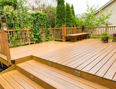 Power Washing — Clean Backyard Deck in Southeast Everett, WA Power Washing — Clean Backyard Deck in Southeast Everett, WA