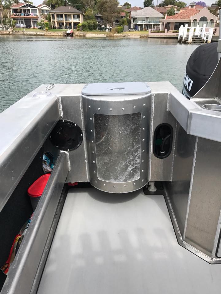 rear of a boat