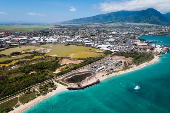 aerial view of maui