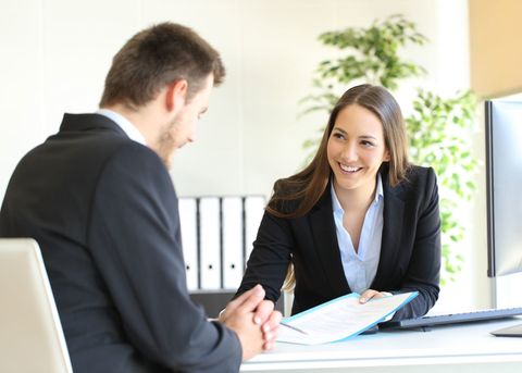 Evictions Lawyer — Female Lawyer Talking with Client in Columbus, OH Evictions Lawyer — Female Lawyer Talking with Client in Columbus, OH