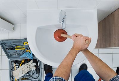 Blocked sink repairs