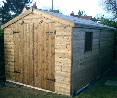 double door shed 16