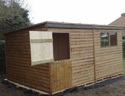 pent roof shed 14