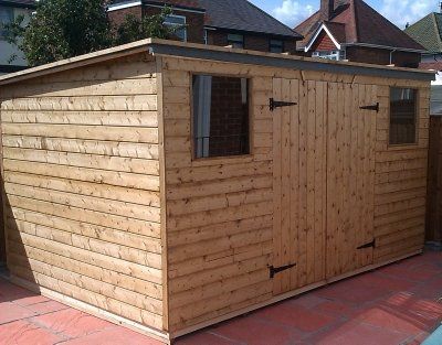 pent roof shed