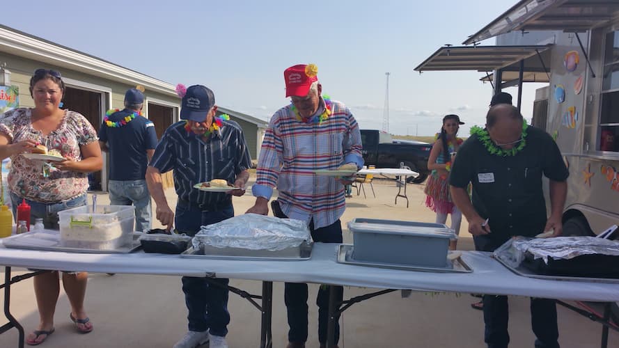 Residents Enjoying a Summer BBQ