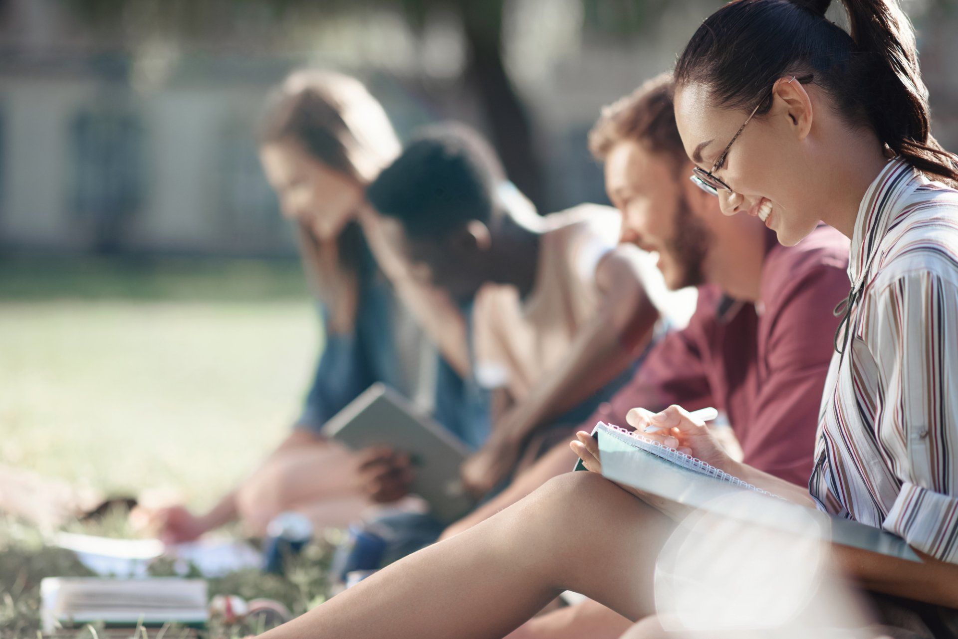Students at Xavier University Studying