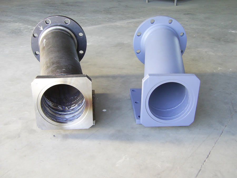 Before and after painted pipes — Coatings in Burdekin Shire, QLD Before and after painted pipes — Coatings in Burdekin Shire, QLD