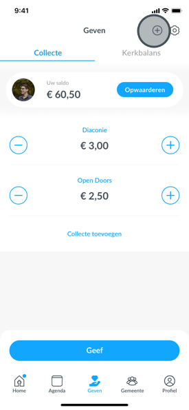 collecte in kerk app