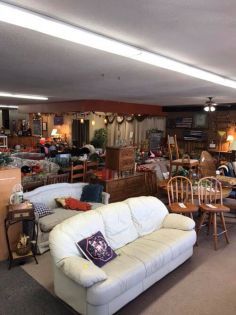 Heritage Stores — Sofa With A Throw Pillow in Mora, MN