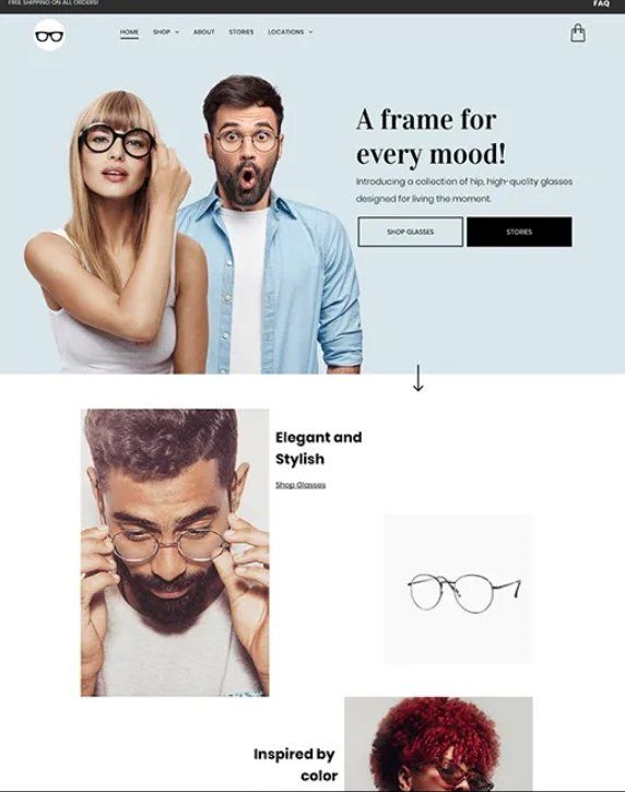 contoh desain web elegan