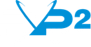 Logotipo azul com as letras