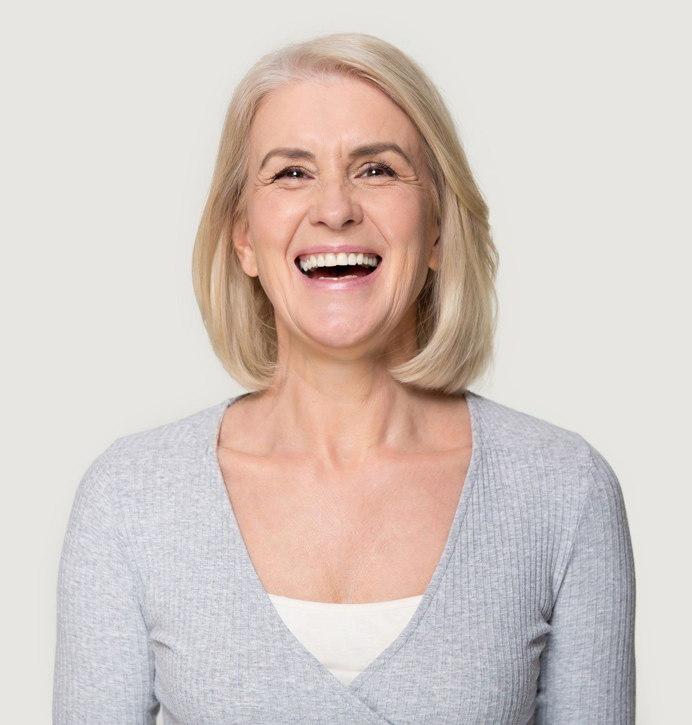 Middle Aged Female Smiling — Warren, Ohio — Lordstown Dental Clinic Middle Aged Female Smiling — Warren, Ohio — Lordstown Dental Clinic
