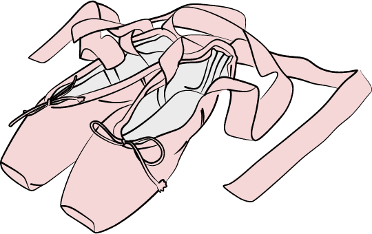 ballet pointe shoes