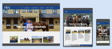 A screenshot of a website on a tablet , phone and computer.