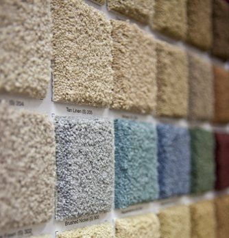 Carpet samples at our store