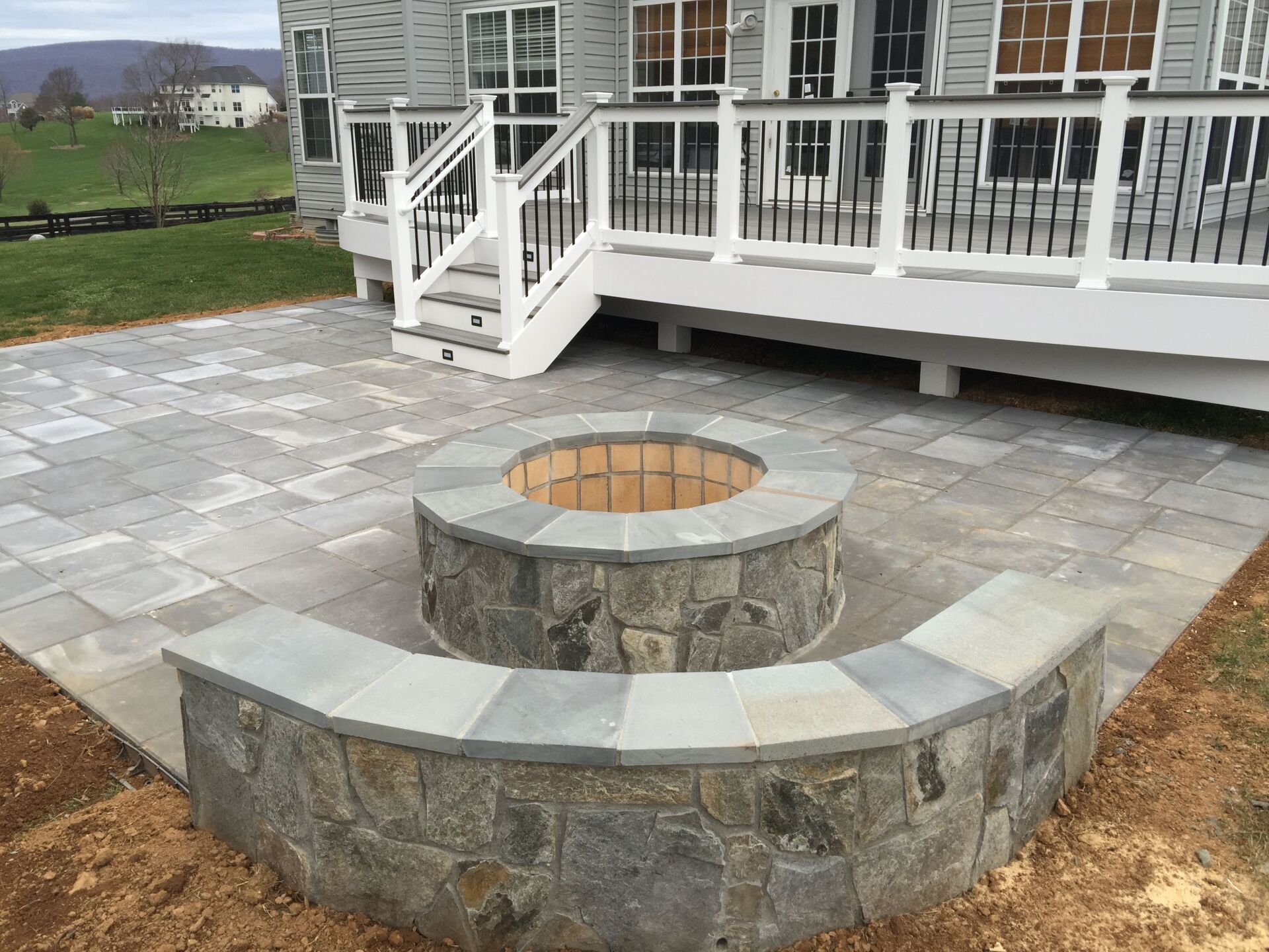 Front House Terrace — Egg Harbor Township, NJ — EV Lawn and Landscape