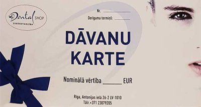 Dāvanu karte | Stomatoloģijas klīnika Dental Shop