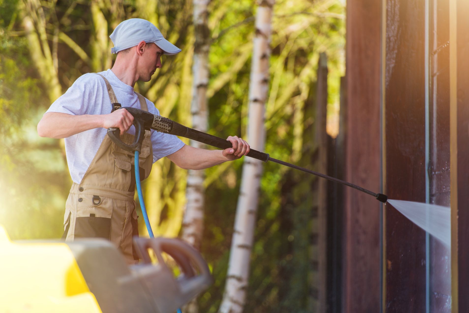 High Pressure Water Spraying — Tropical Cleaning Services in Innisfail, QLD